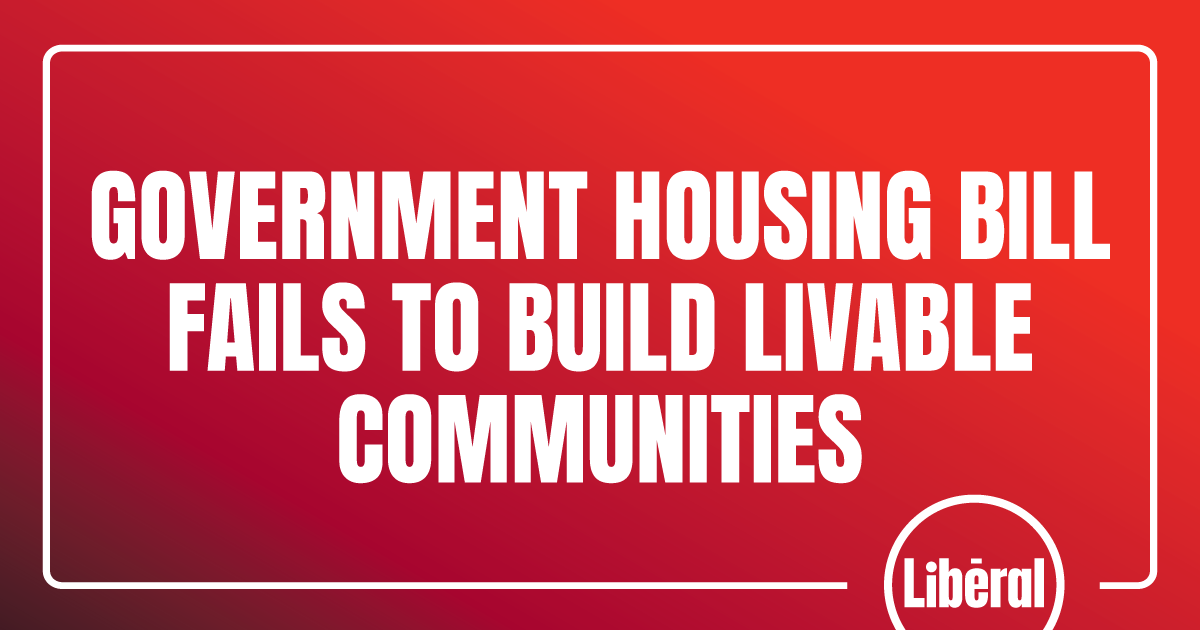 Government Housing Bill Fails to Build Livable Communities Ontario
