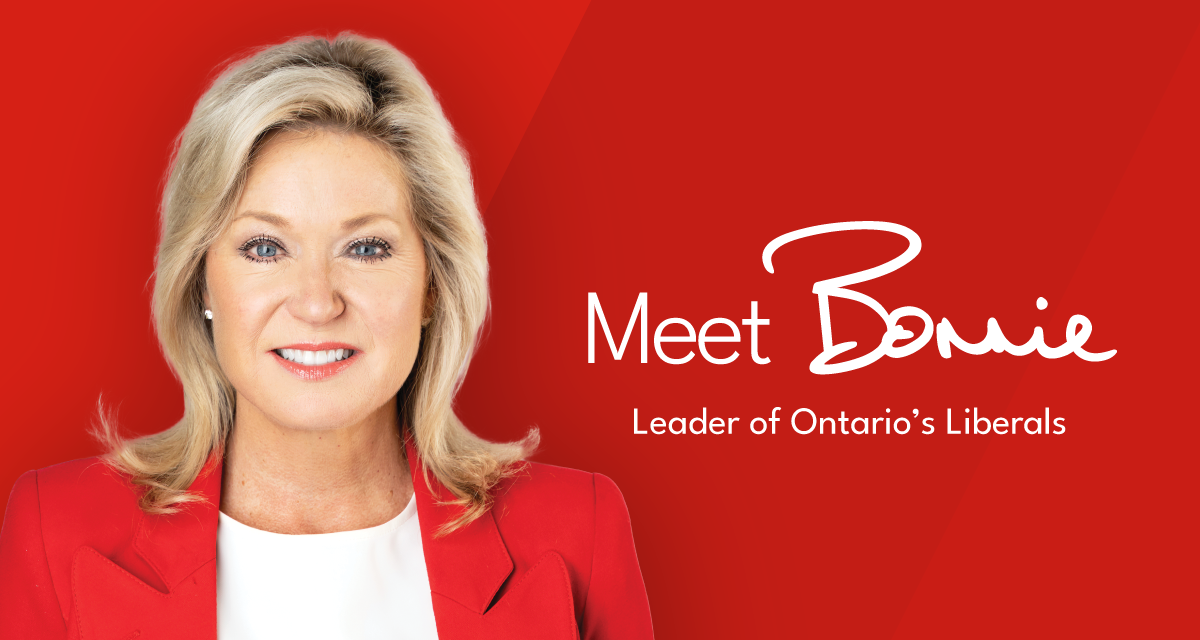 Bonnie Crombie Leader of Ontario’s Liberals Ontario Liberal Party